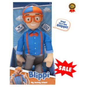 BLIPPI FEATURE PLUSH - MY BUDDY BLIPPI WITH SOUND EFFECTS